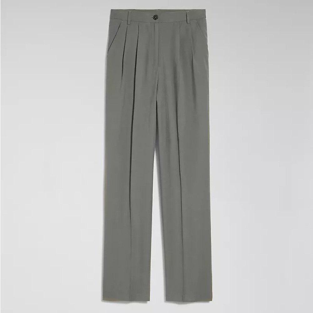 Calvin Klein Soft Twill Pleated Trouser